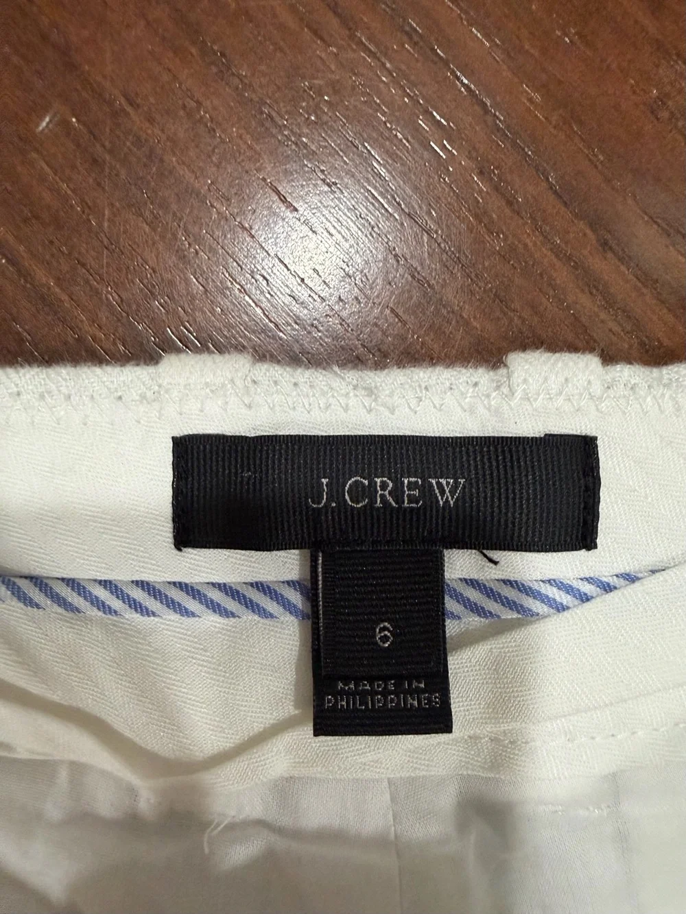 J.Crew Women’s Size 6 White Wide-Leg Dress Pants Trousers 100% linen